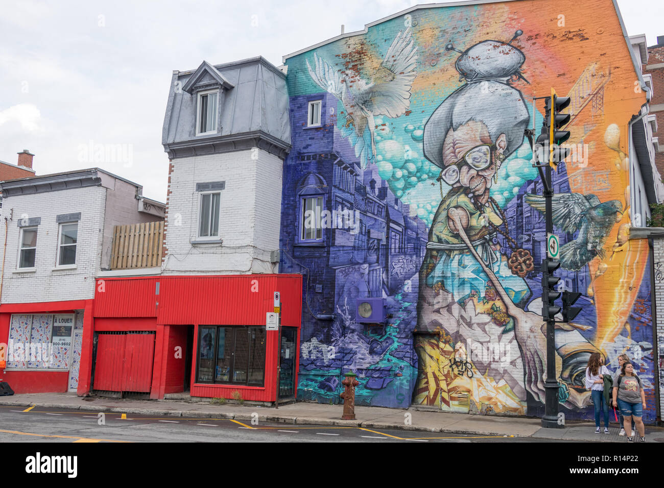 Montreal Graffiti Plateau High Resolution Stock Photography and Images
