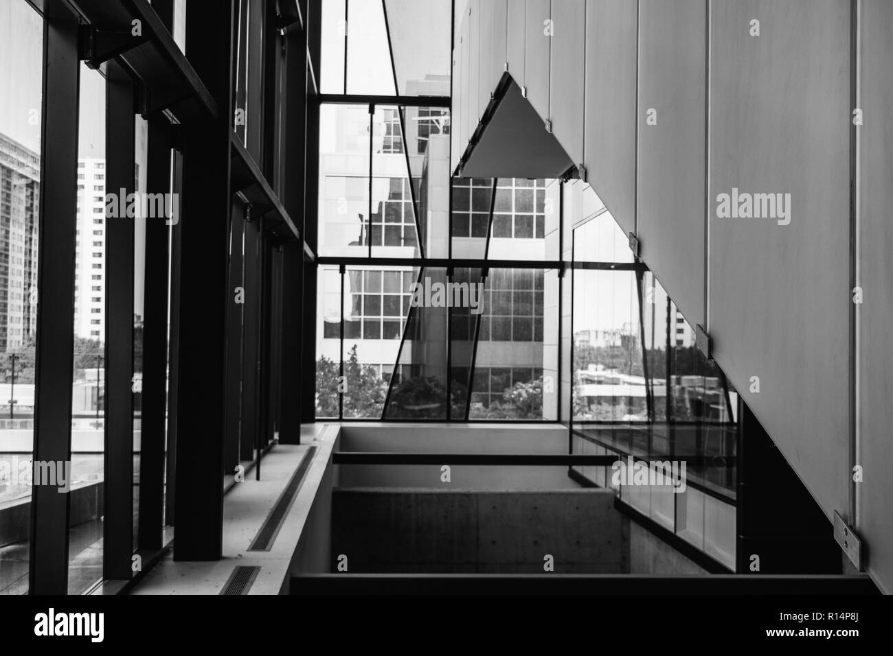 Longueuil, QC, Canada - 24-09-2018 - University of Sherbrooke - Architecture inside Stock Photo