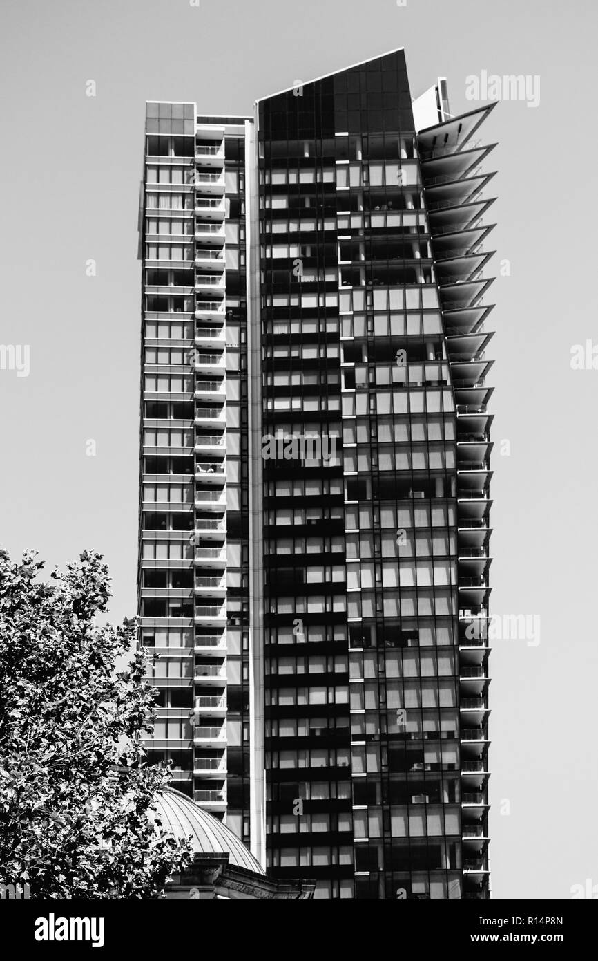 Modern buildings historic architecture Black and White Stock Photos ...