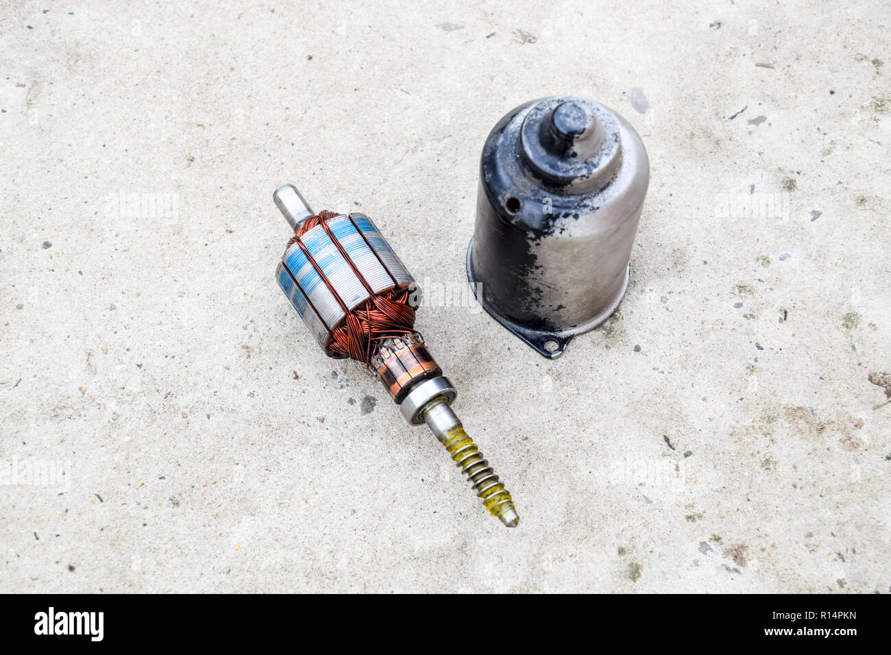 Electric wiper motor for car wipers Stock Photo Alamy