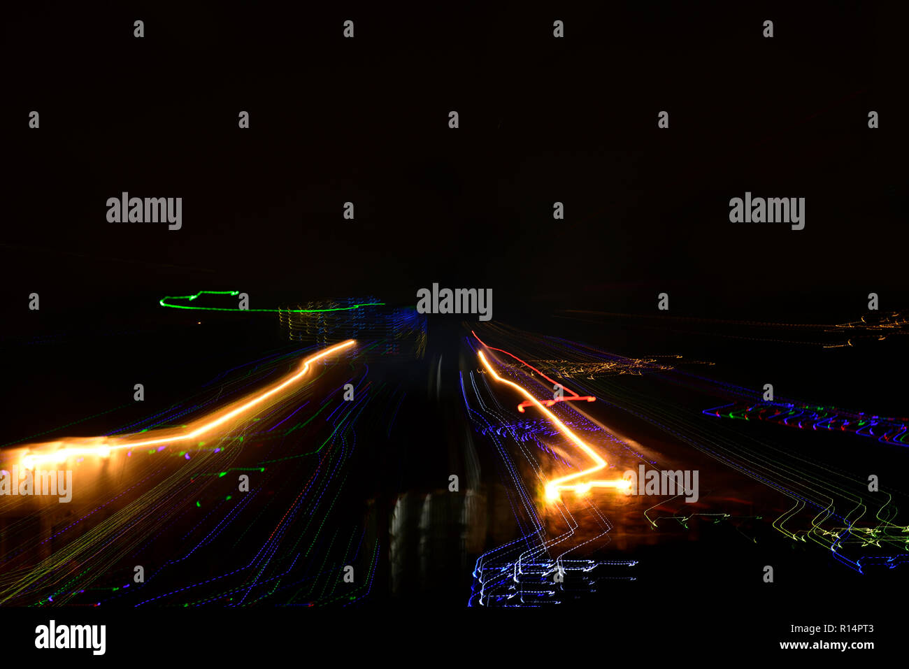 Long exposure headlight trails hi-res stock photography and images - Alamy