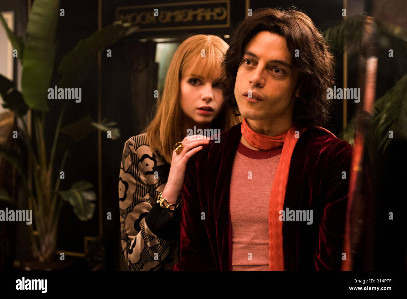 RELEASE DATE: November 2, 2018 TITLE: Bohemian Rhapsody STUDIO: Twentieth Century Fox DIRECTOR: Bryan Singer PLOT: The cast and producer of Bohemian Rhapsody share what it was like bringing the story of Freddie Mercury and Queen to the big screen. STARRING: LUCY BOYNTON as Mary Austin, RAMI MALEK as Freddie Mercury. (Credit Image: © Twentieth Century Fox/Entertainment Pictures) Stock Photo