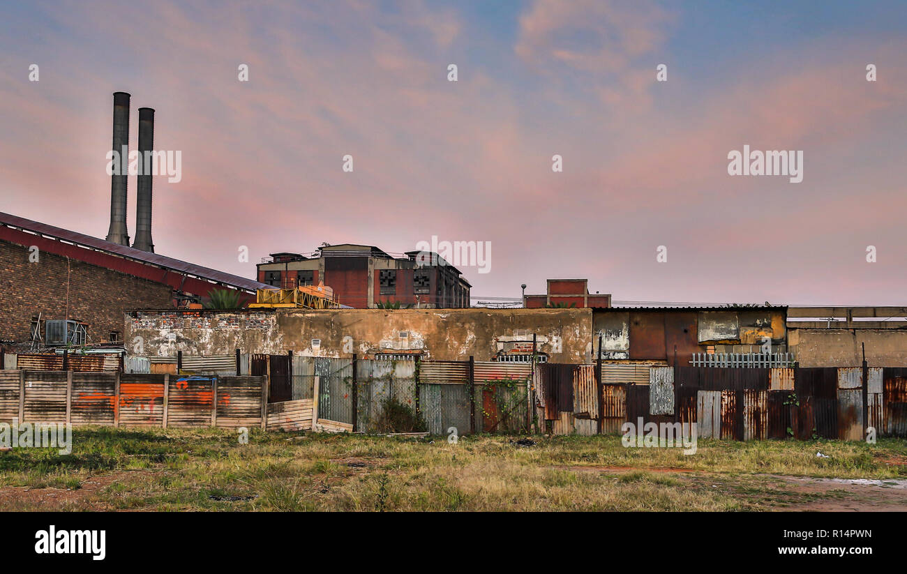 Pretoria west, the industrial side of Pretoria, South Africa Stock
