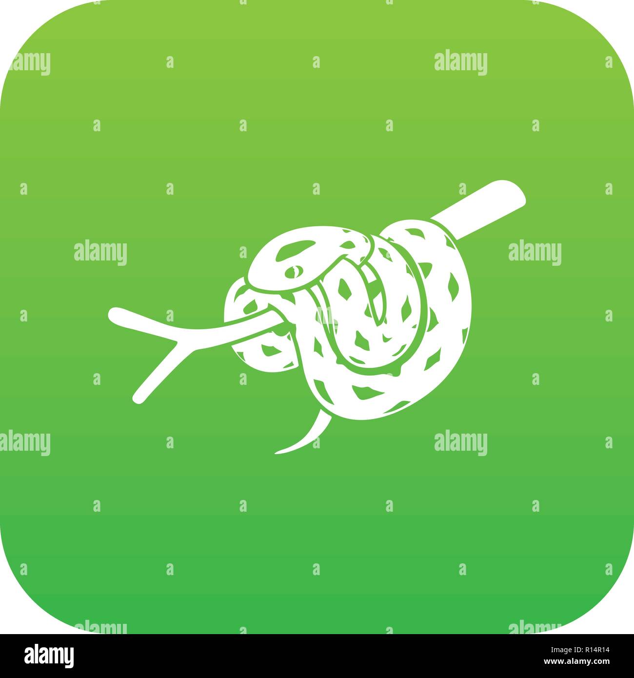 Bull snake icon green vector Stock Vector Image & Art - Alamy