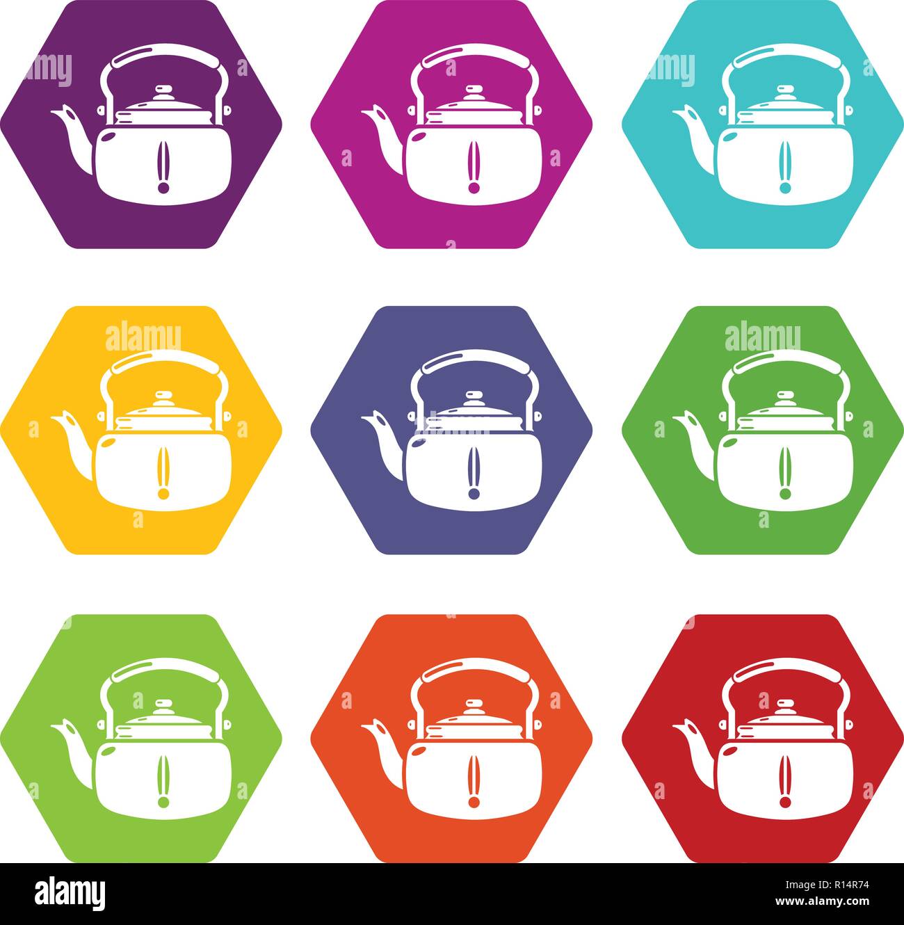 Kettle break icons set 9 vector Stock Vector Image & Art Alamy