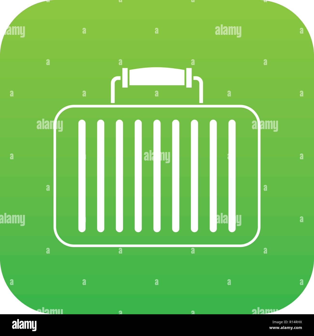 Briefcase icon digital green Stock Vector Image & Art - Alamy
