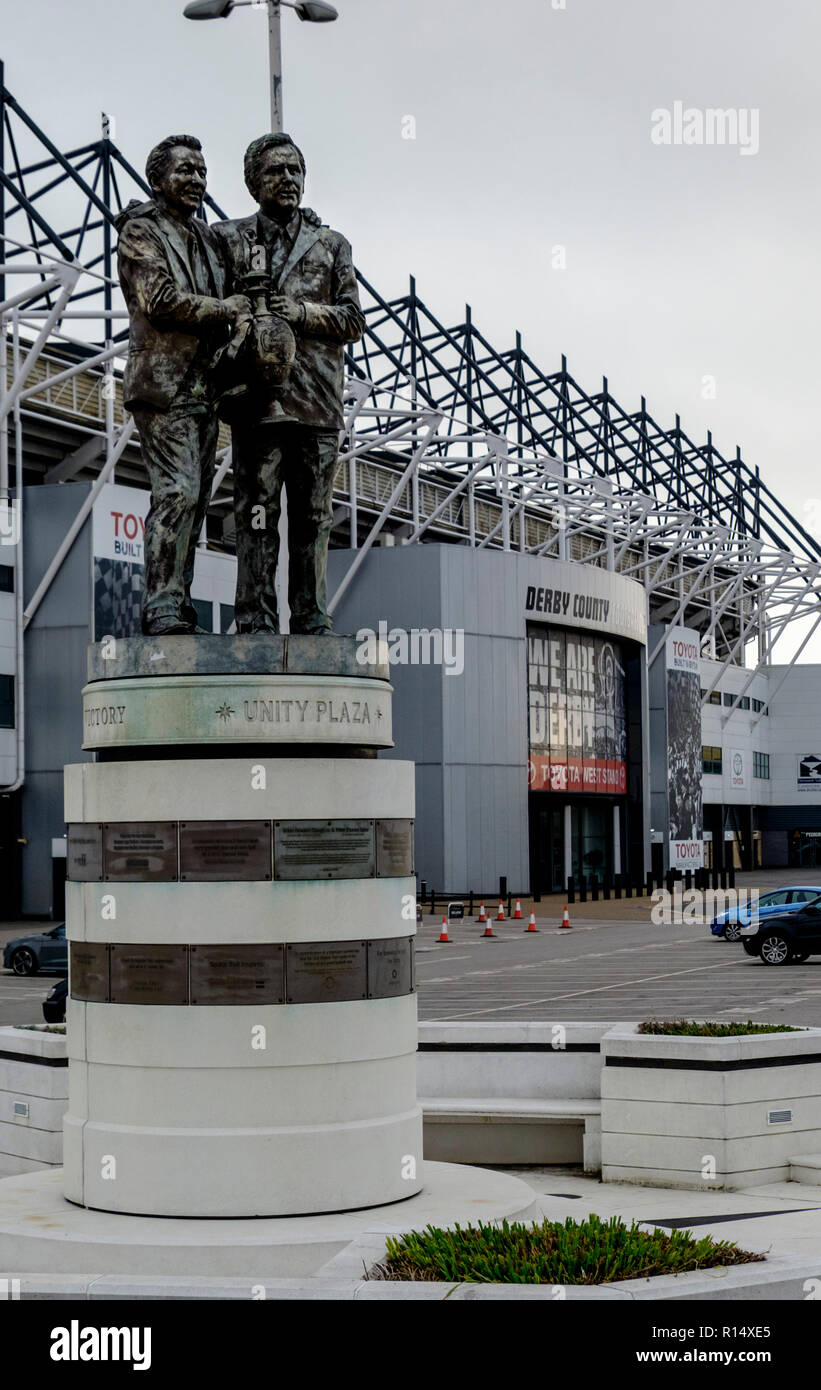 Brian clough and peter taylor statue hires stock photography and