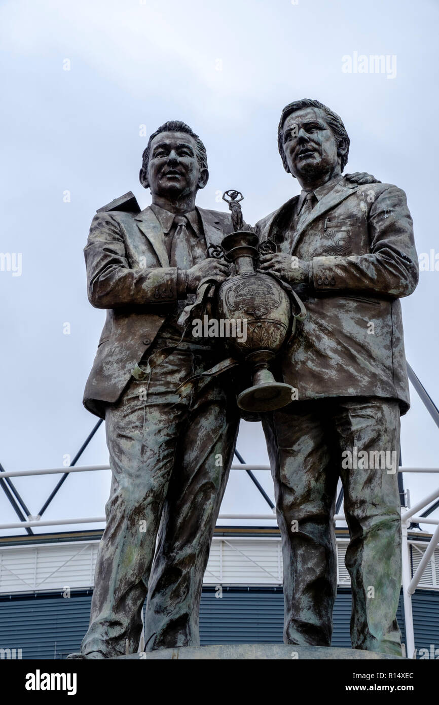 Brian clough and peter taylor statue hires stock photography and