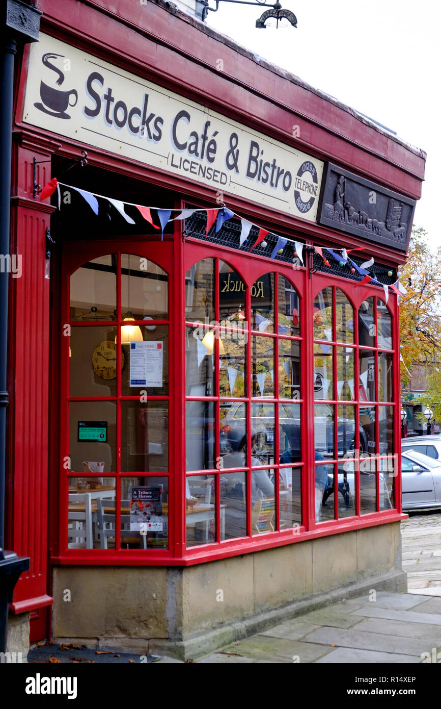 Chapelenlefrith in Derbyshire England UK Stocks cafe and bistro