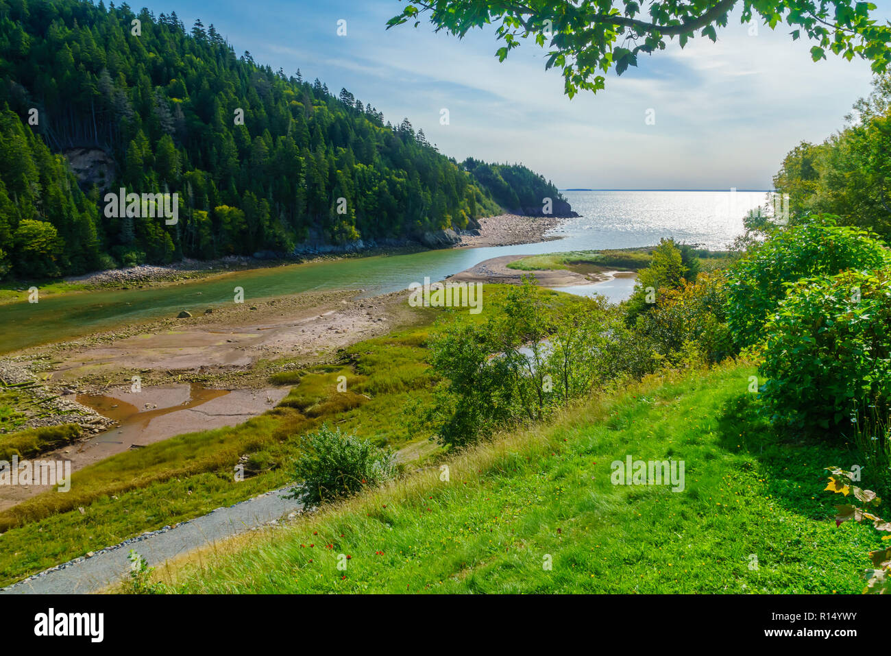 View of the Big Salmon River, in Fundy Trail Parkway park, New