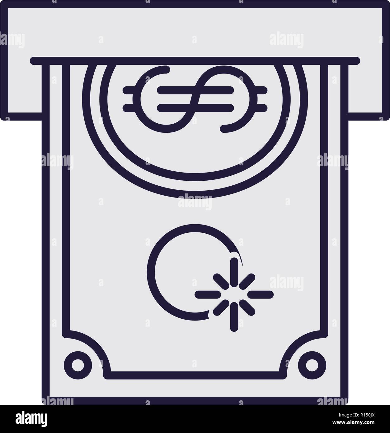 dollar bill isolated icon Stock Vector Image & Art - Alamy