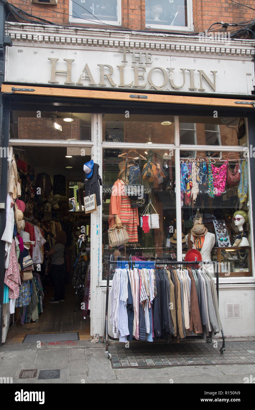 Harlequin Retro Clothes Shop, Castle Market Street, Dublin; Ireland