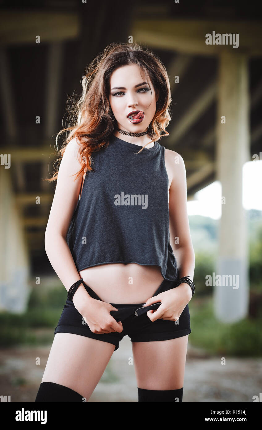 Young Busty Girl Stock Photo - Alamy