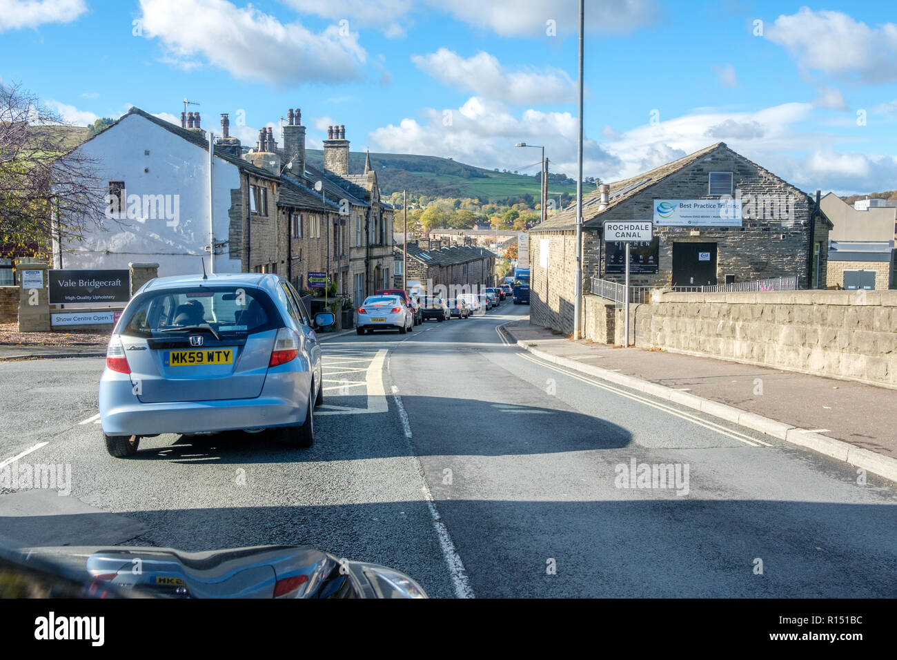 Driving in the Halifax area of West Yorkshire. Yorkshire is the biggest ...