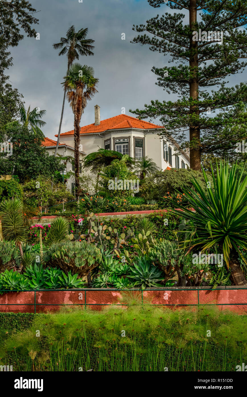 Herrenhaus Botanischer Garten Funchal Madeira Portugal Stock