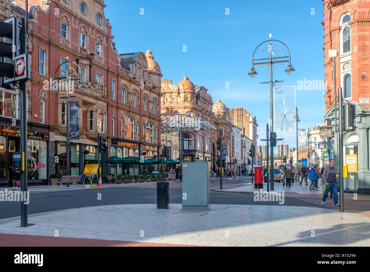 Leeds Victorian and Edwardian Shopping Arcades in the city center of Leeds. The historic arcades