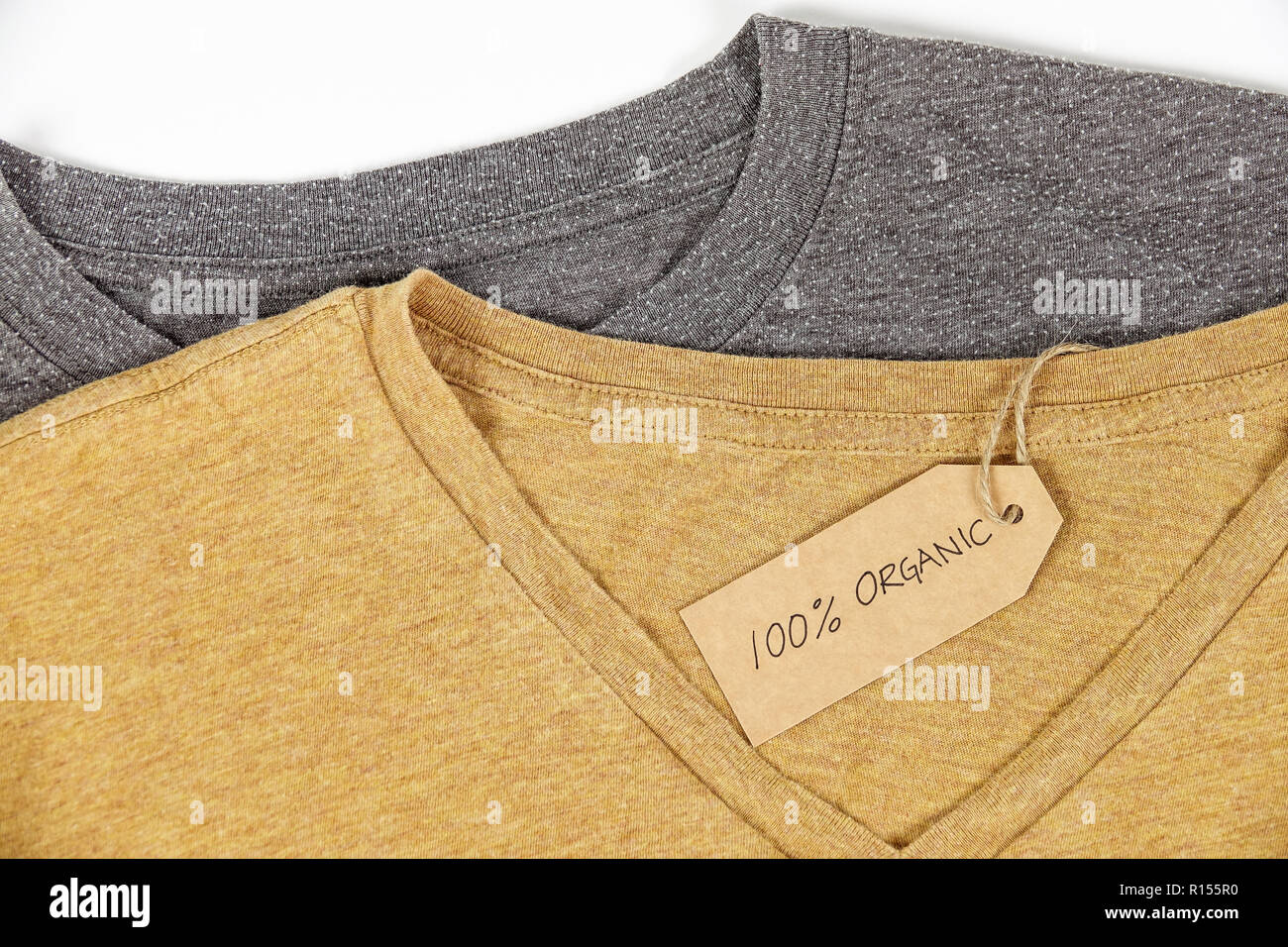 Organic cotton clothes. Natural colored