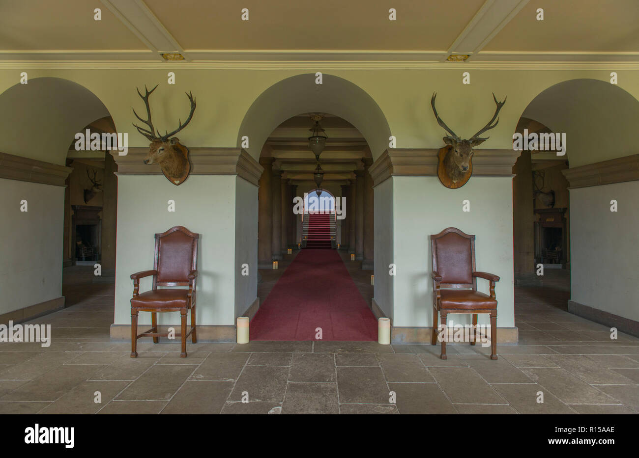 Interior of Wentworth Woodhouse near Rotherham, South Yorkshire, UK
