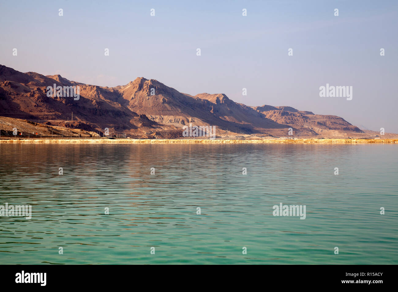 Dead Sea and Mountains in Israel Stock Photo - Alamy