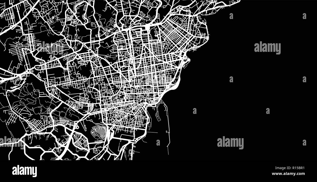 Urban vector city map of Catania, Italy Stock Vector Image & Art - Alamy