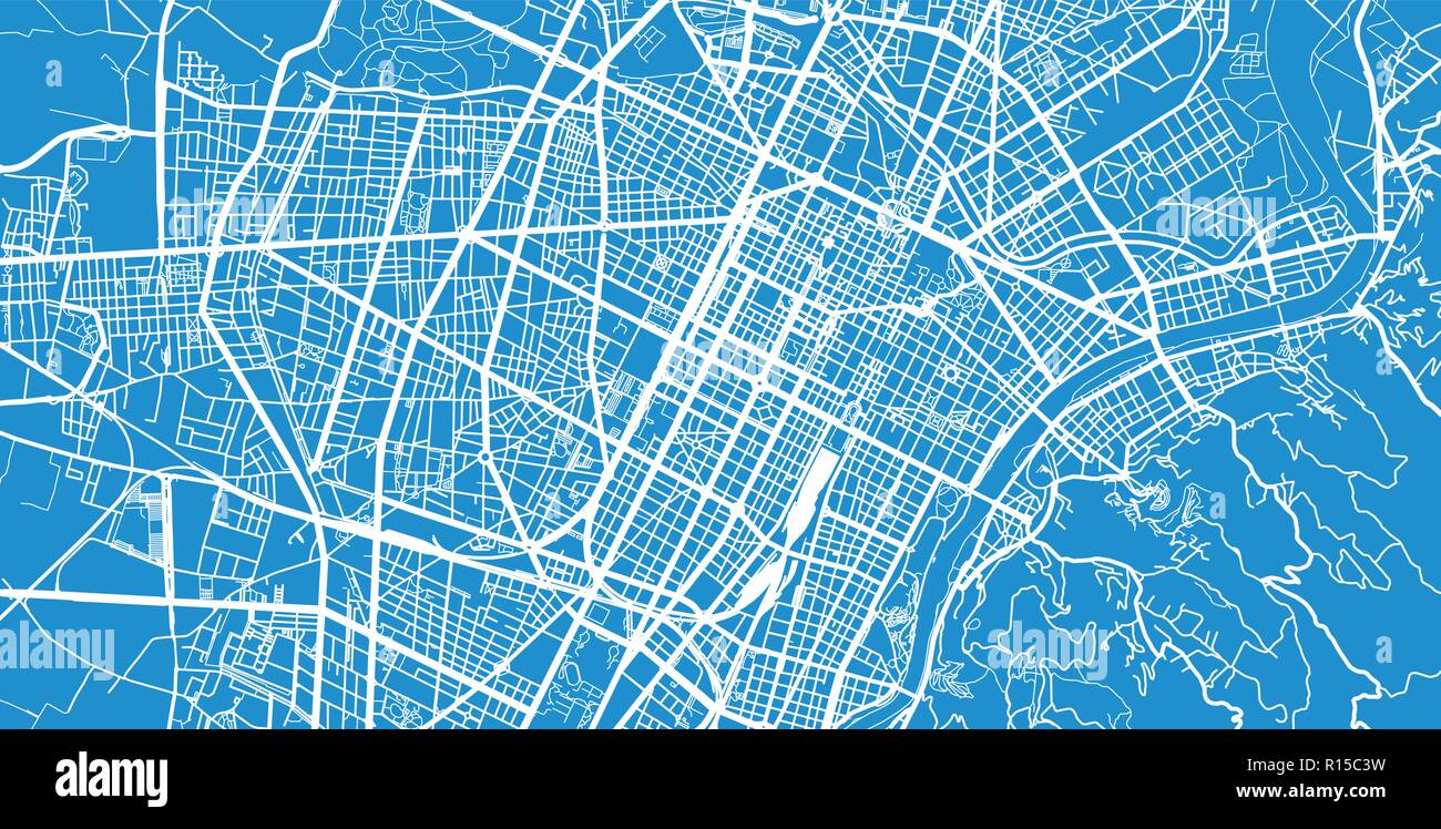 Urban vector city map of Turin - Urban Vector City Map Of Turin Italy R15C3W