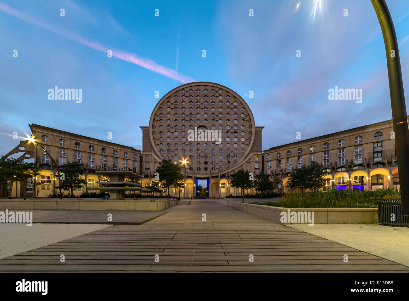 NOISYLEGRAND, 25 October 2018 Central place of Pablo Picasso arena in noisy le grand city