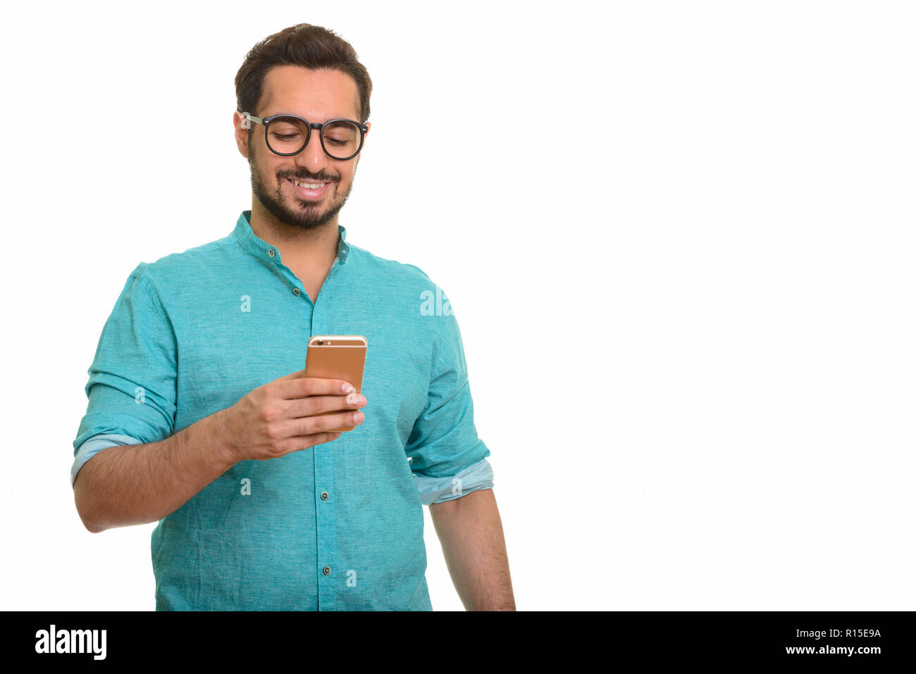 Indian young guy browsing hi-res stock photography and images - Alamy