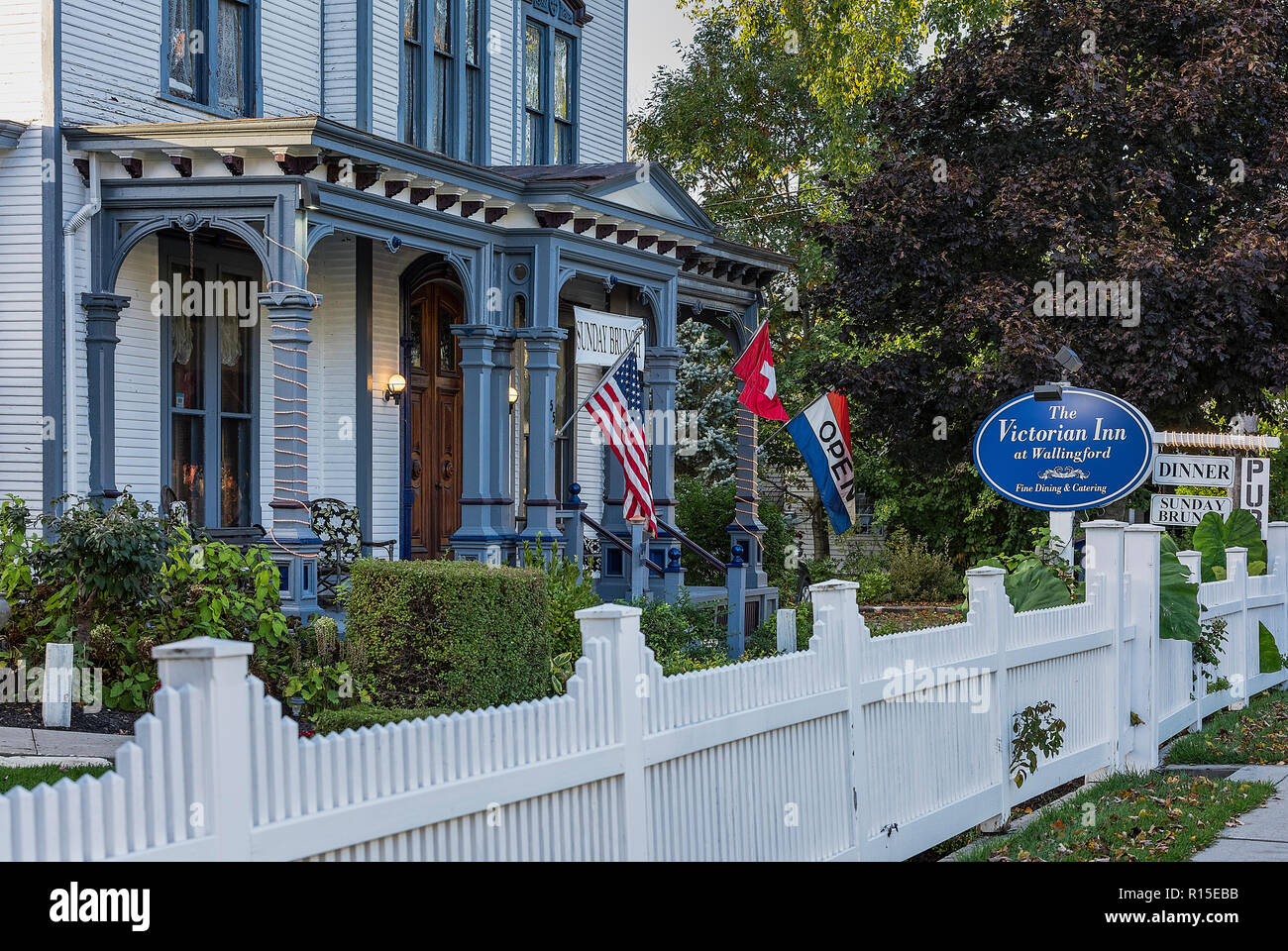 The Victorian Inn at Wallingford, Vermont, USA. Stock Photo