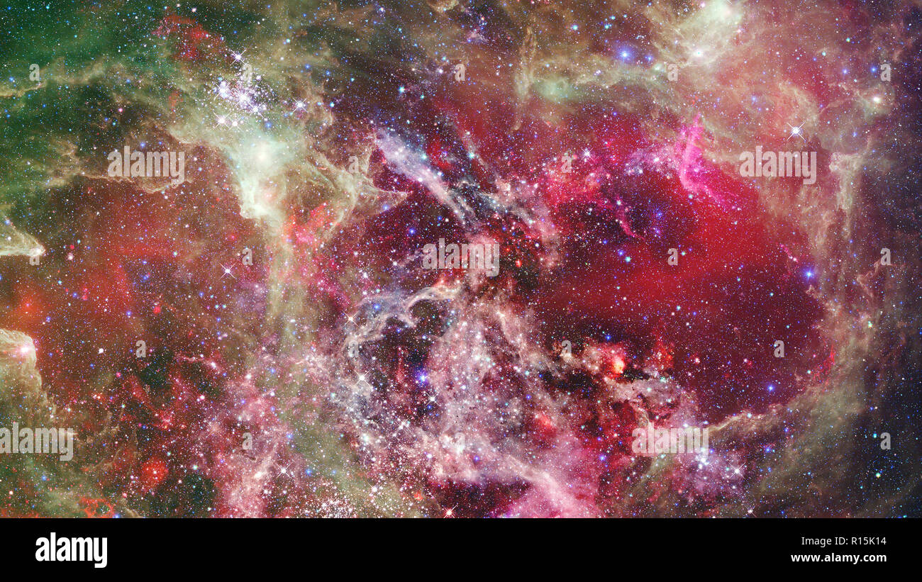 Night sky with stars and nebula. Elements of this image furnished by ...
