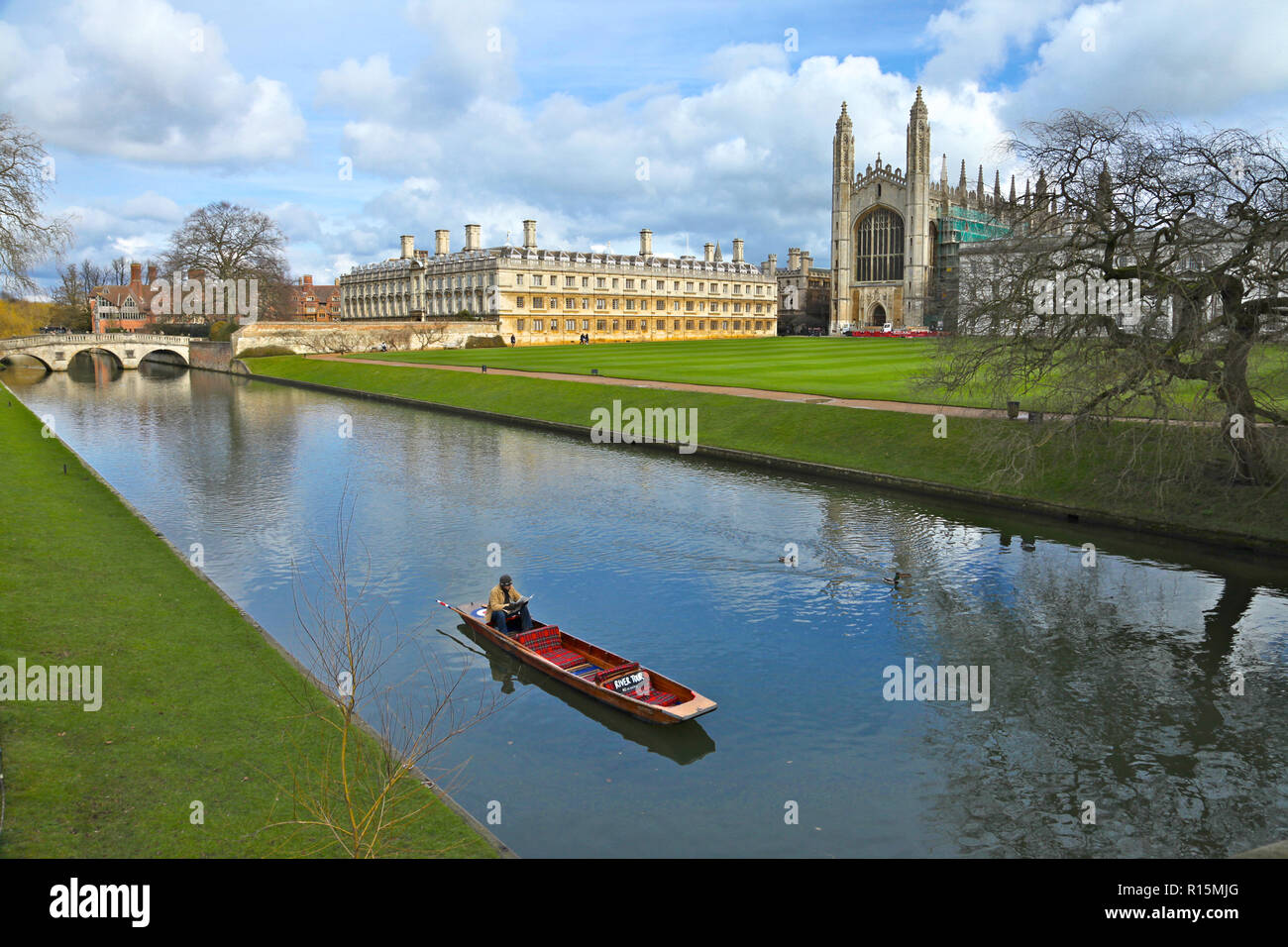 The River Cam, Cambridge,England Stock Photo