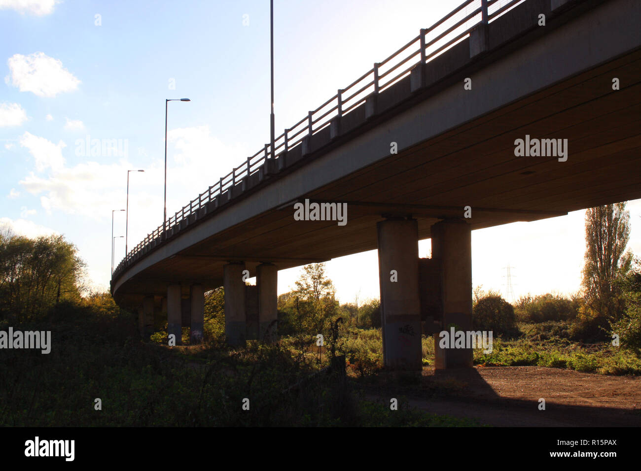 M11 flyover/elevated road, Woodford, Essex UK Stock Photo