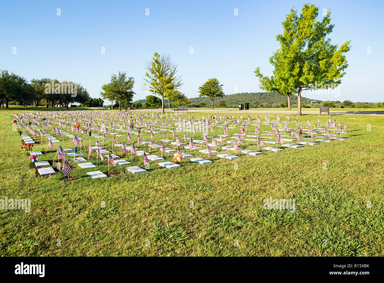 Central Texas State Veteran's Cemetery in Killeen,Texas Stock Photo Alamy