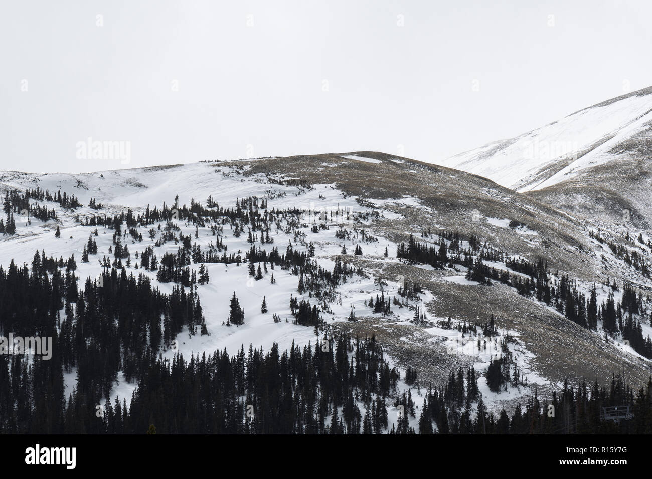 Dramatic landscape in the Rocky Mountains in Colorado Stock Photo