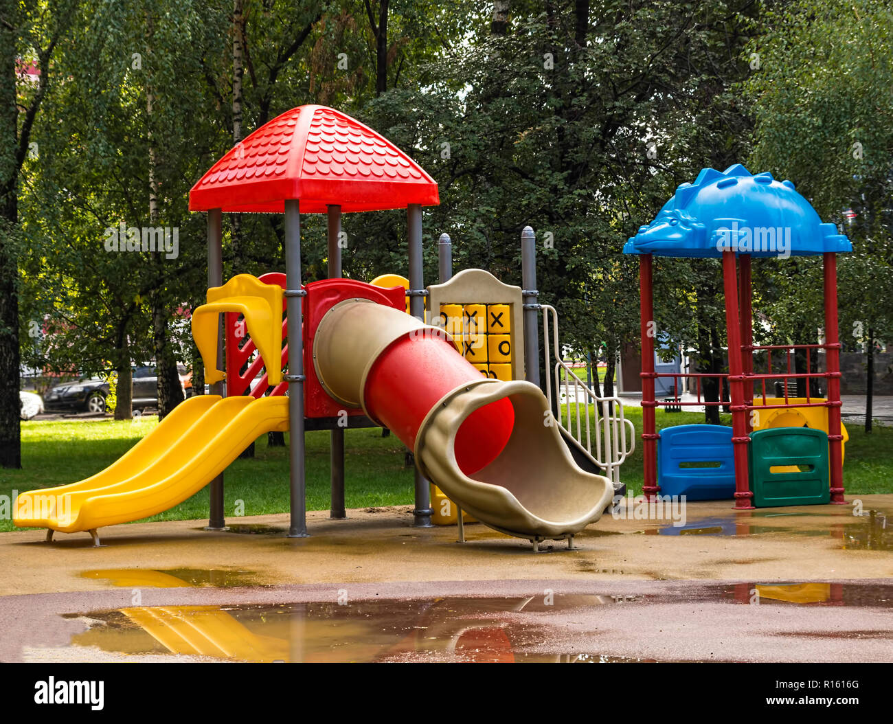 Children Playground In The Park Stock Photo 224482120 Alamy