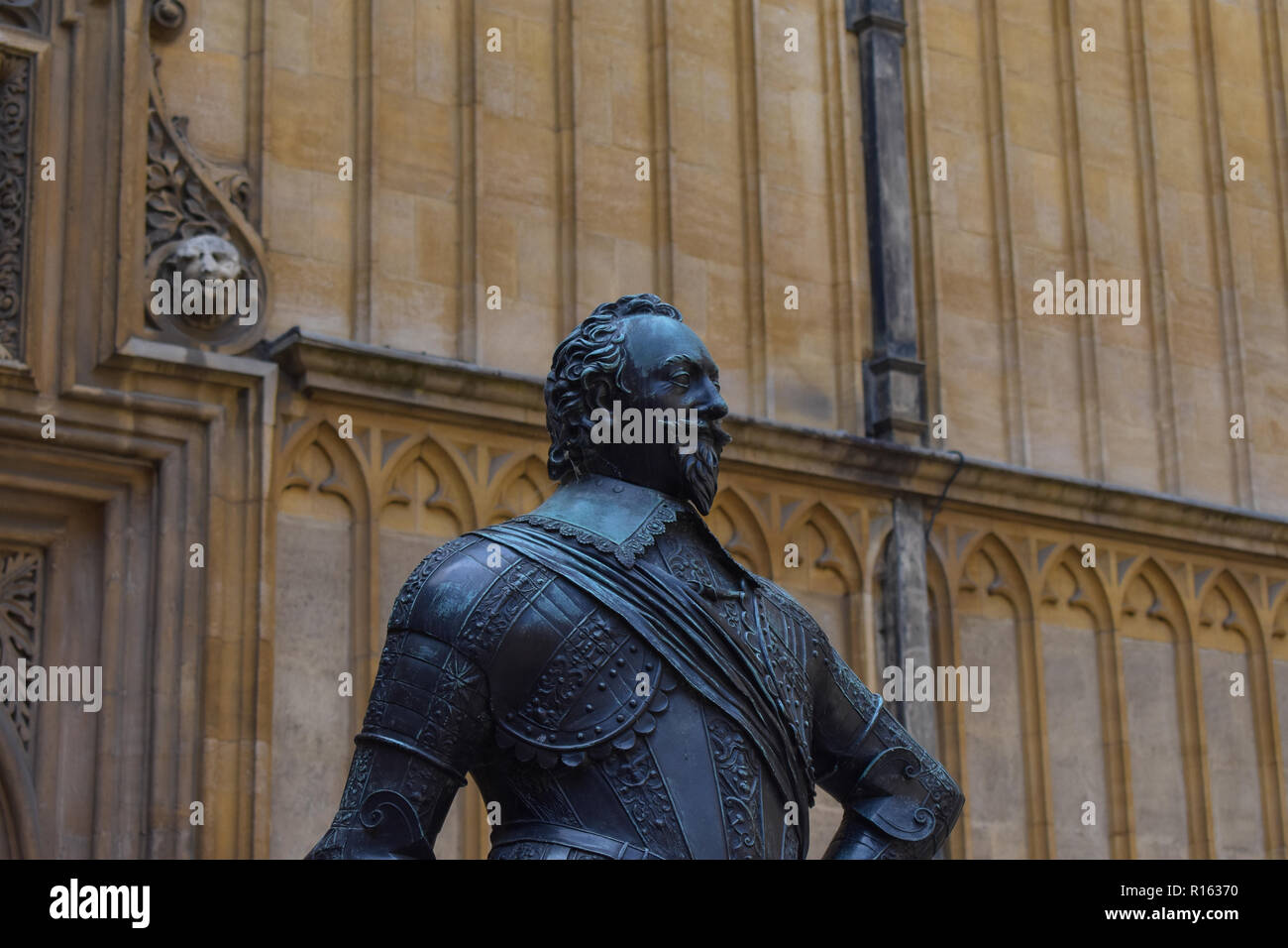 Statue in Exeter College in Oxford Stock Photo