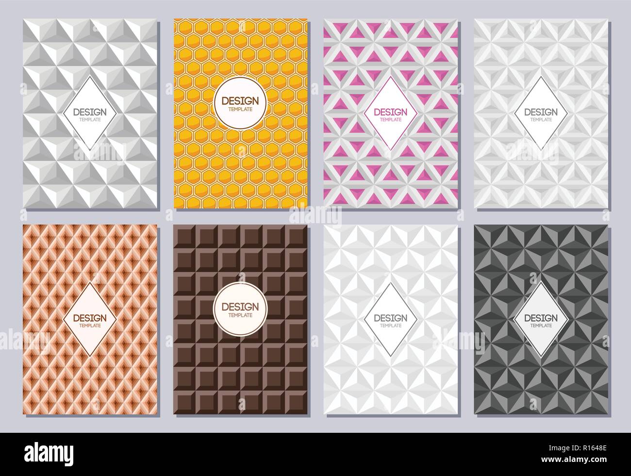 Set of flyers, posters, banners, placards, brochure design templates A6 ...