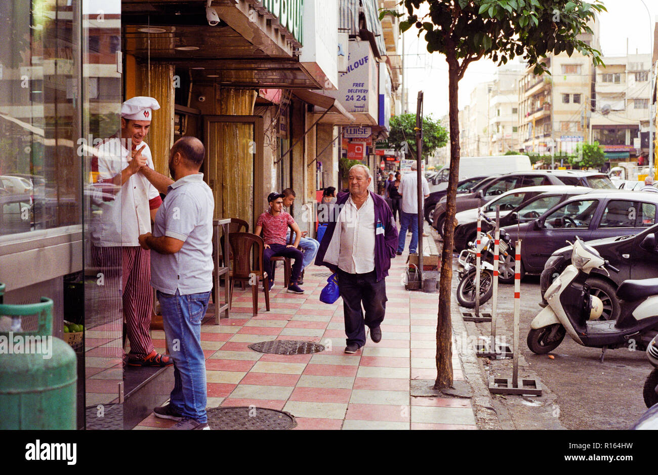 Arax street, Beirut, Lebanon. Stock Photo