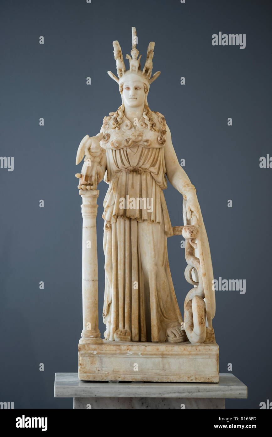 Athens. Greece. Varvakeion Athena, copy from AD 200250 of the original