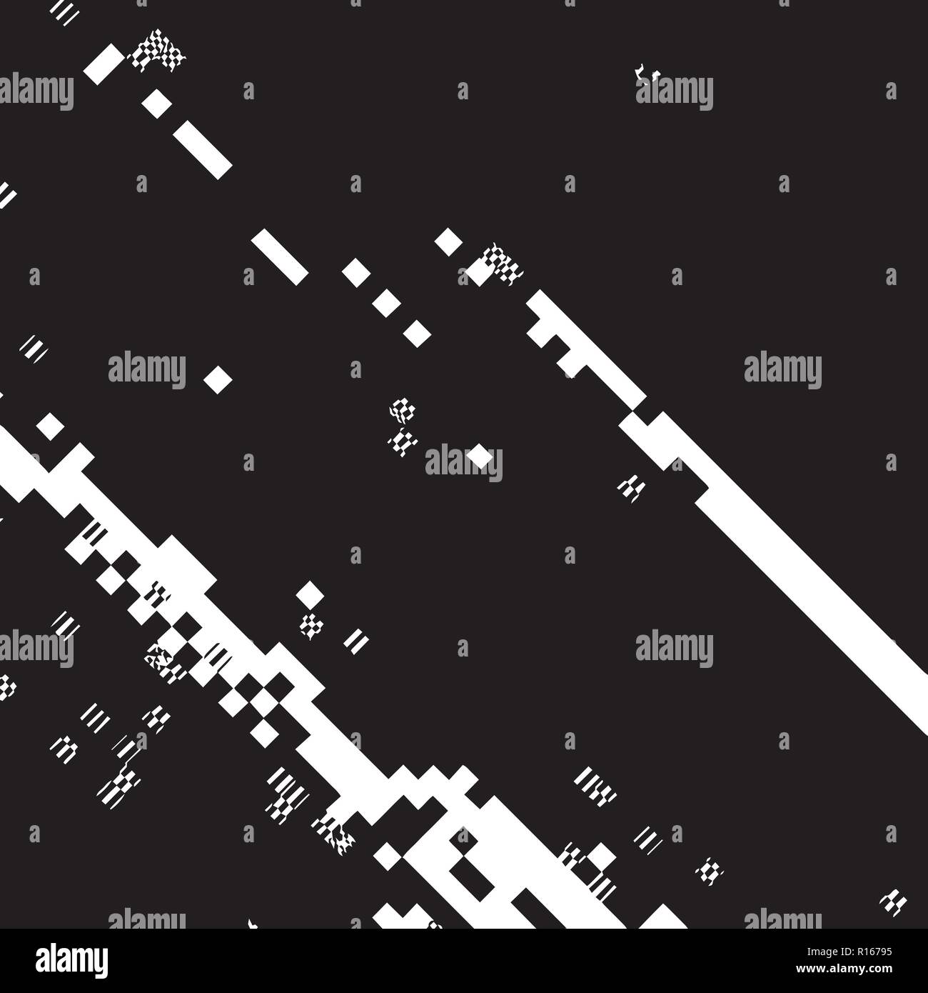 Abstract monochrome pixelated glitch texture hi-res stock photography ...