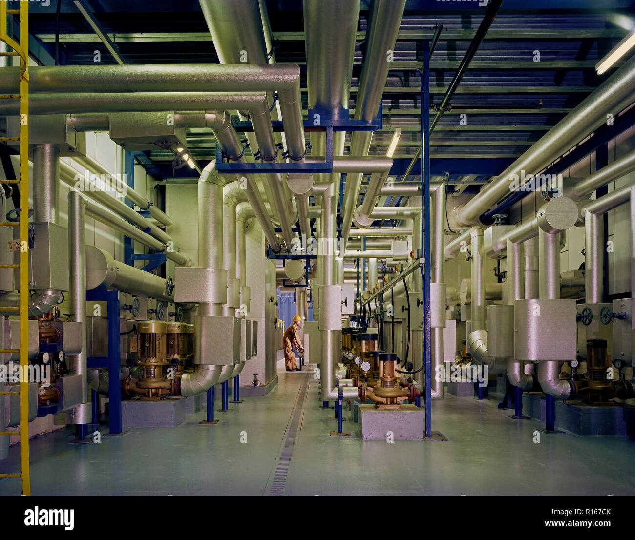Industrial Plant Room High Tech Production Oldham England UK Stock Photo