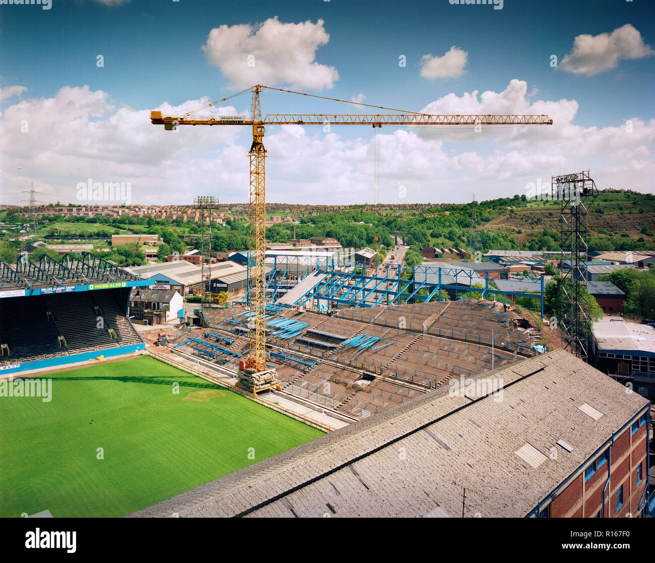 Football Stadium Construction Hillsborough Sheffield Wednesday England UK Stock Photo