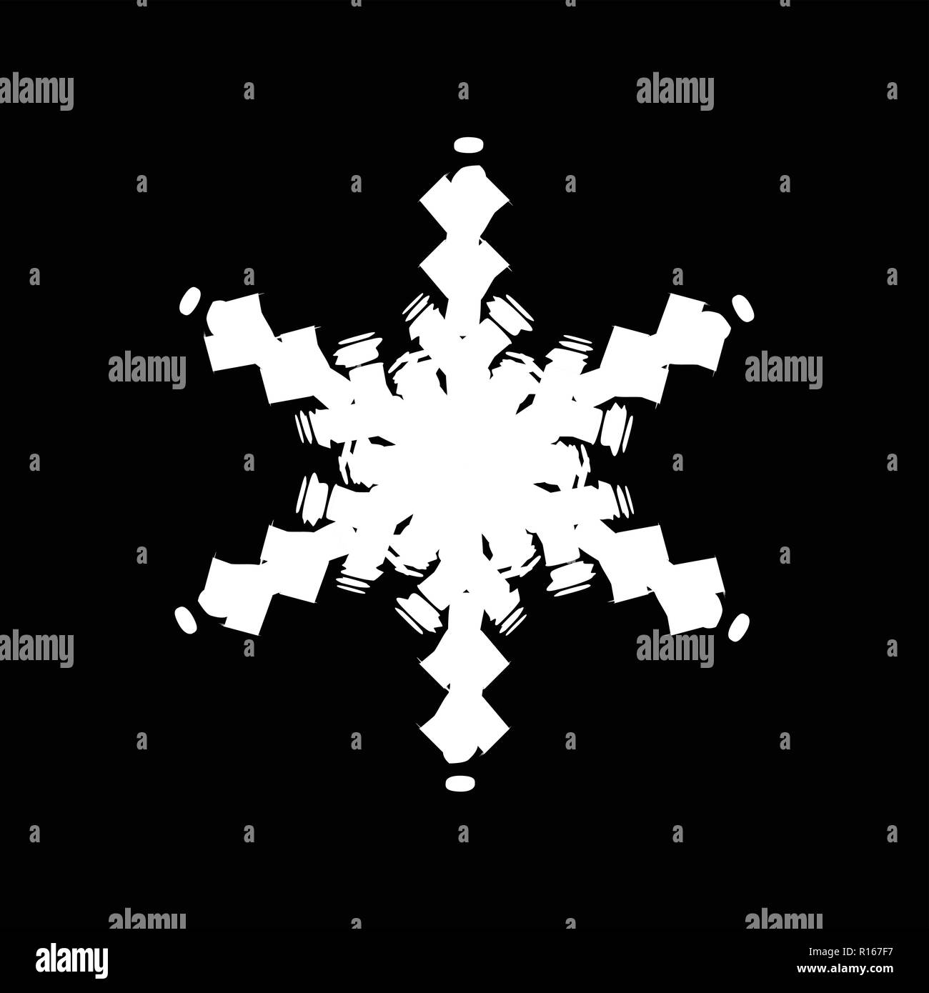 Grunge Isolated Snowflake Stock Vector Image & Art - Alamy
