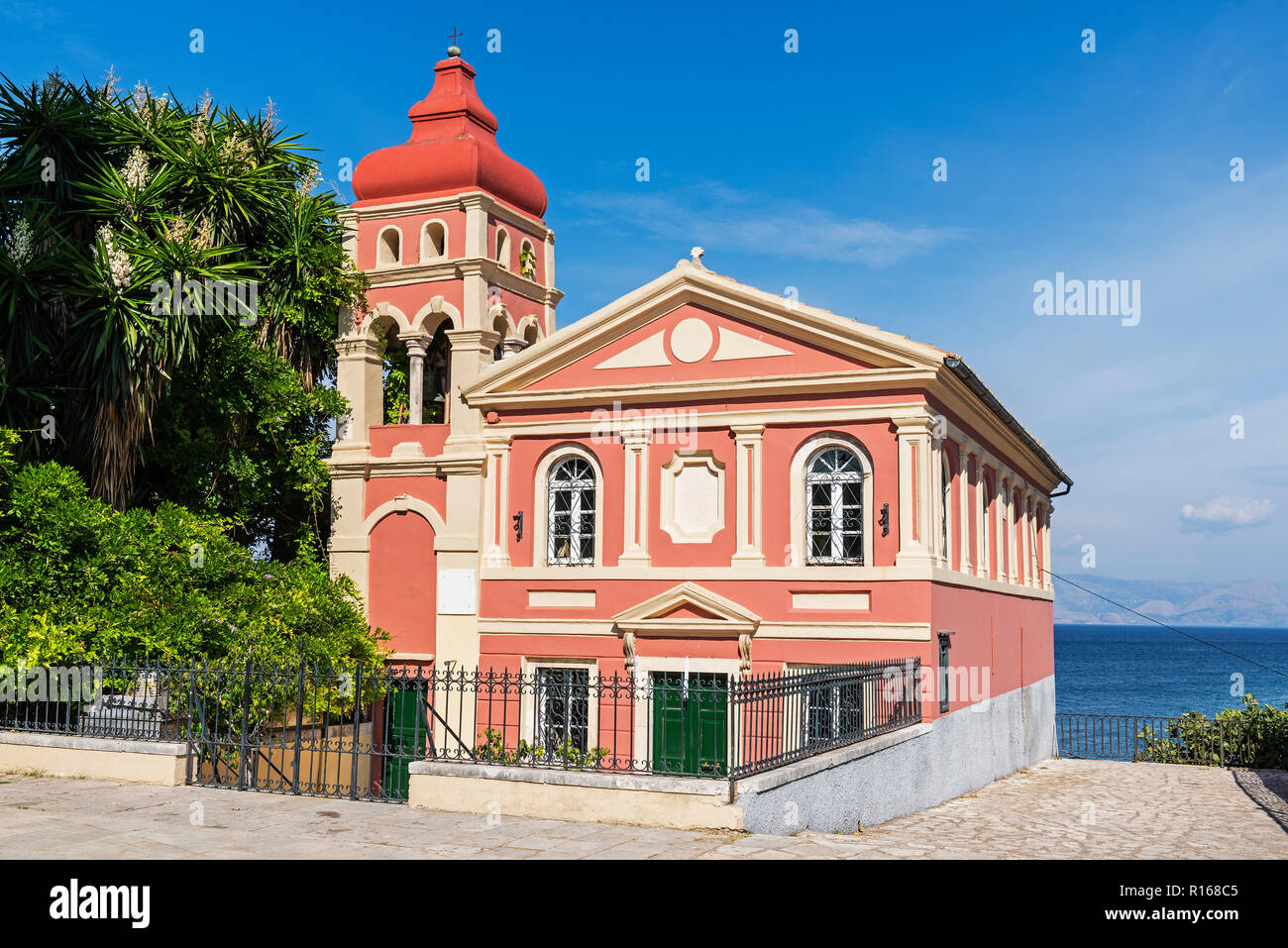 Panagia Mandrakina, Greek Orthodox Church, Old Town, Kerkyra, Corfu Island, Ionian Islands, Greece Stock Photo