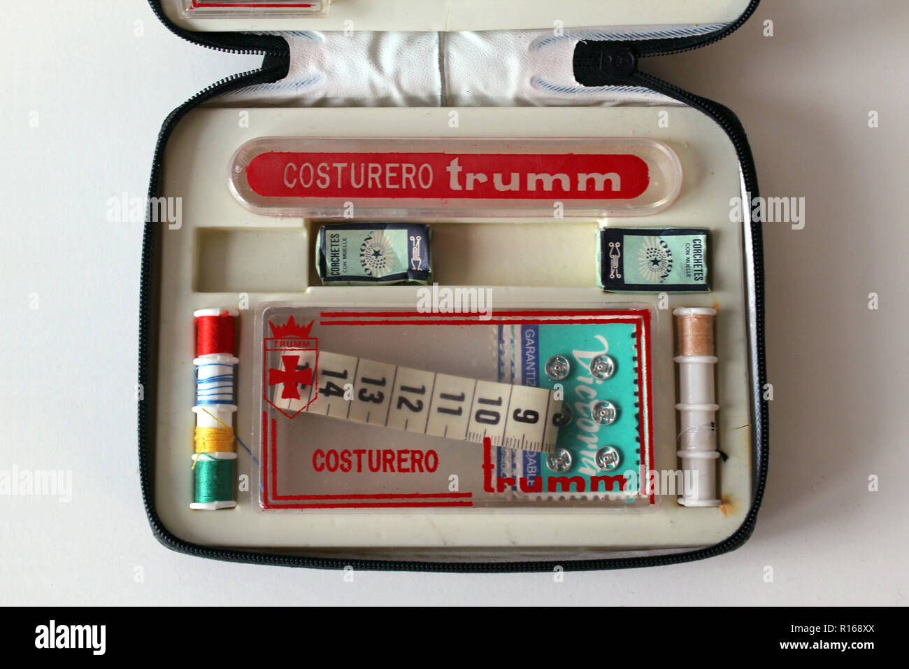Sewing Box, close-up Stock Photo
