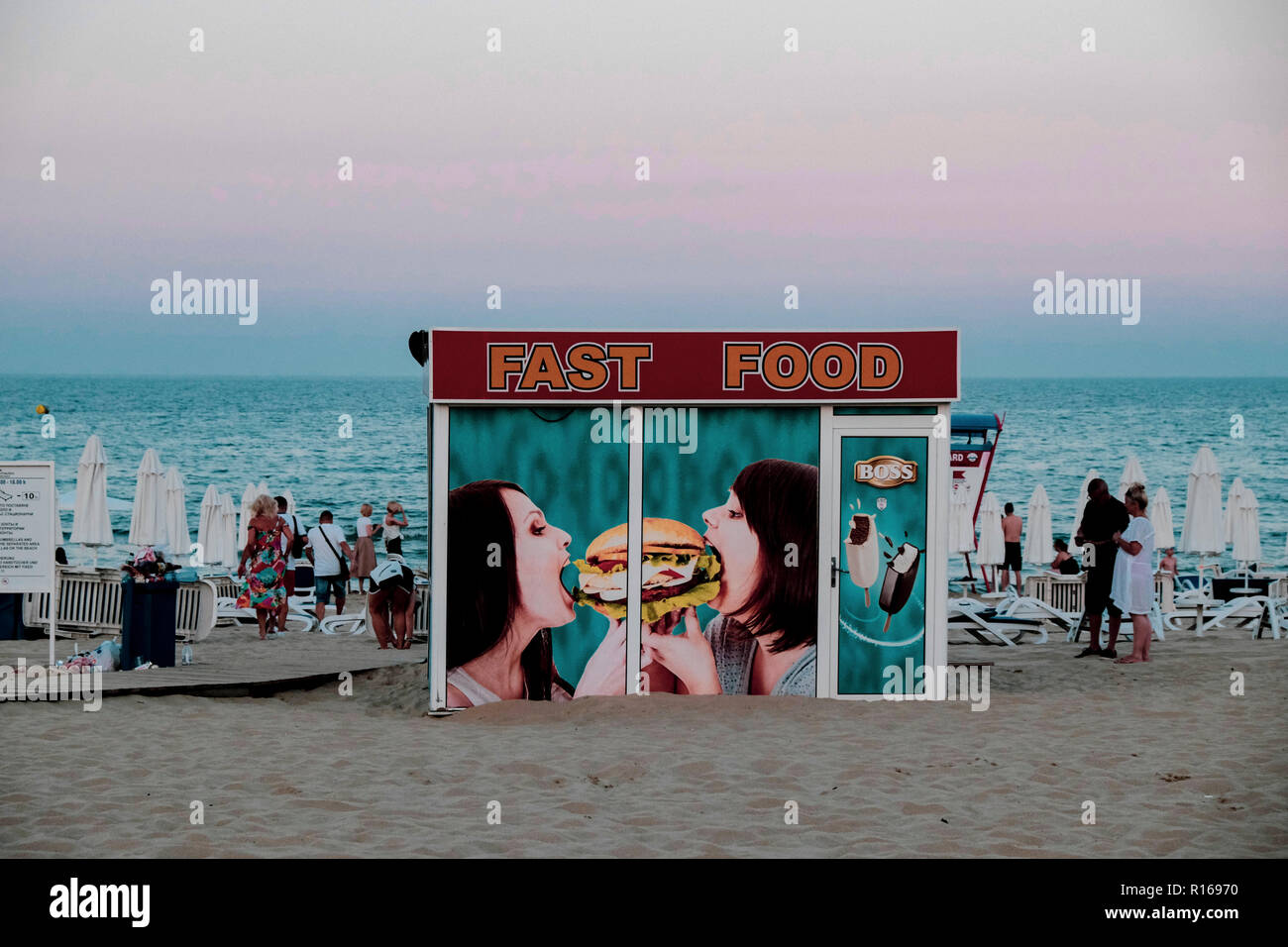 Sunny Beach, Bulgaria 2018 Stock Photo