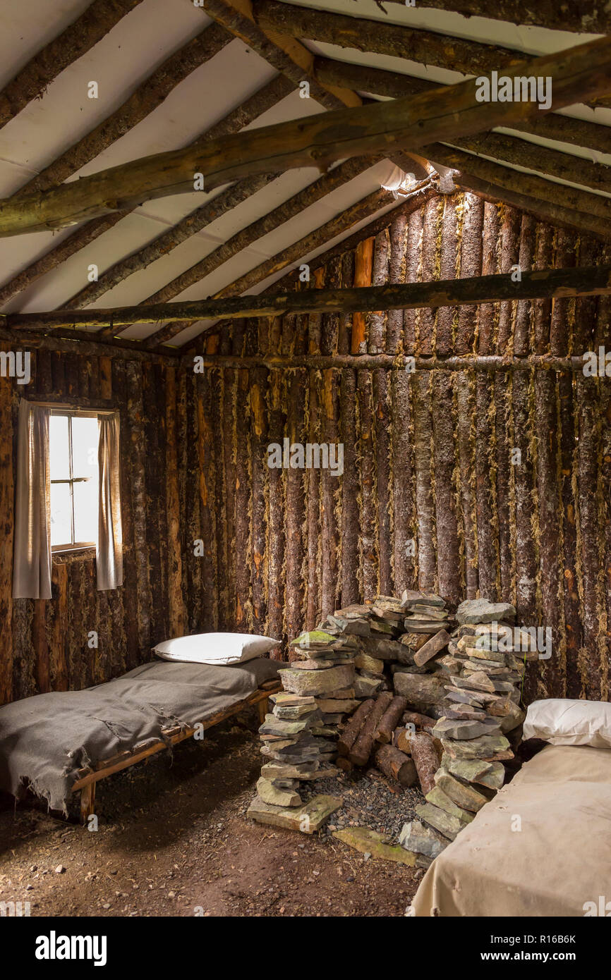 CAPE RANDOM, NEWFOUNDLAND, CANADA - Bedroom in cabin, Random