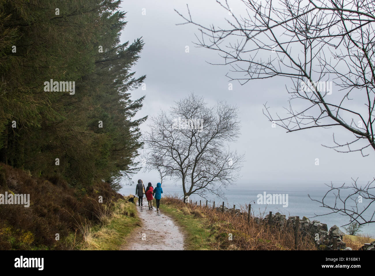 Walking on Goatfell, Isle of Arran, Scotland Stock Photo Alamy