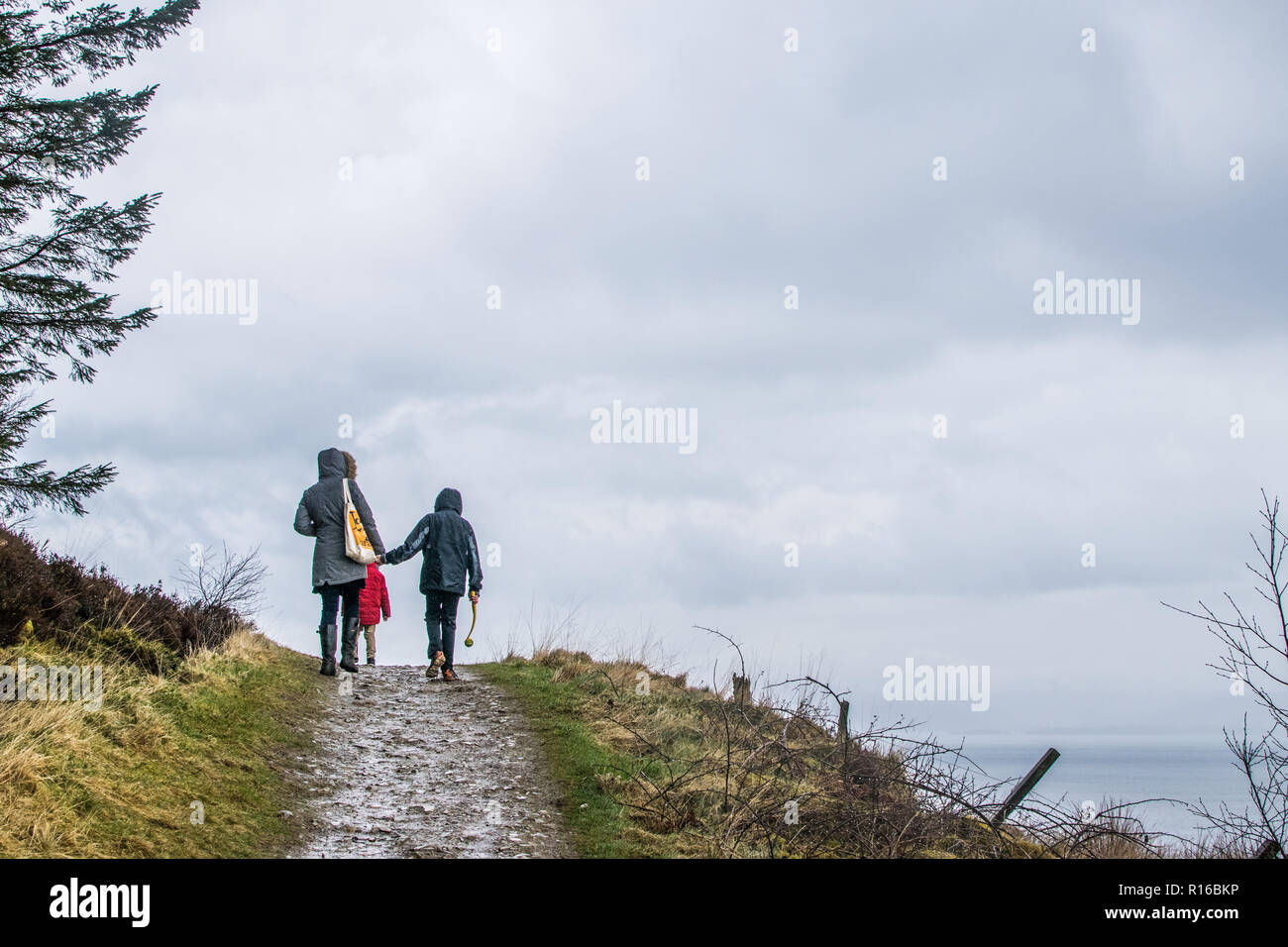 Walking on Goatfell, Isle of Arran, Scotland Stock Photo Alamy