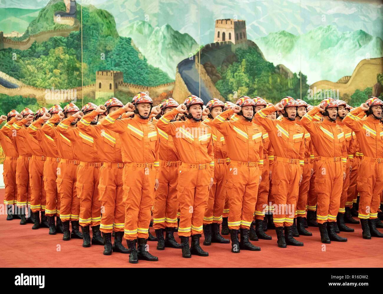 Beijing, China. 9th Nov, 2018. Members of the China National ...