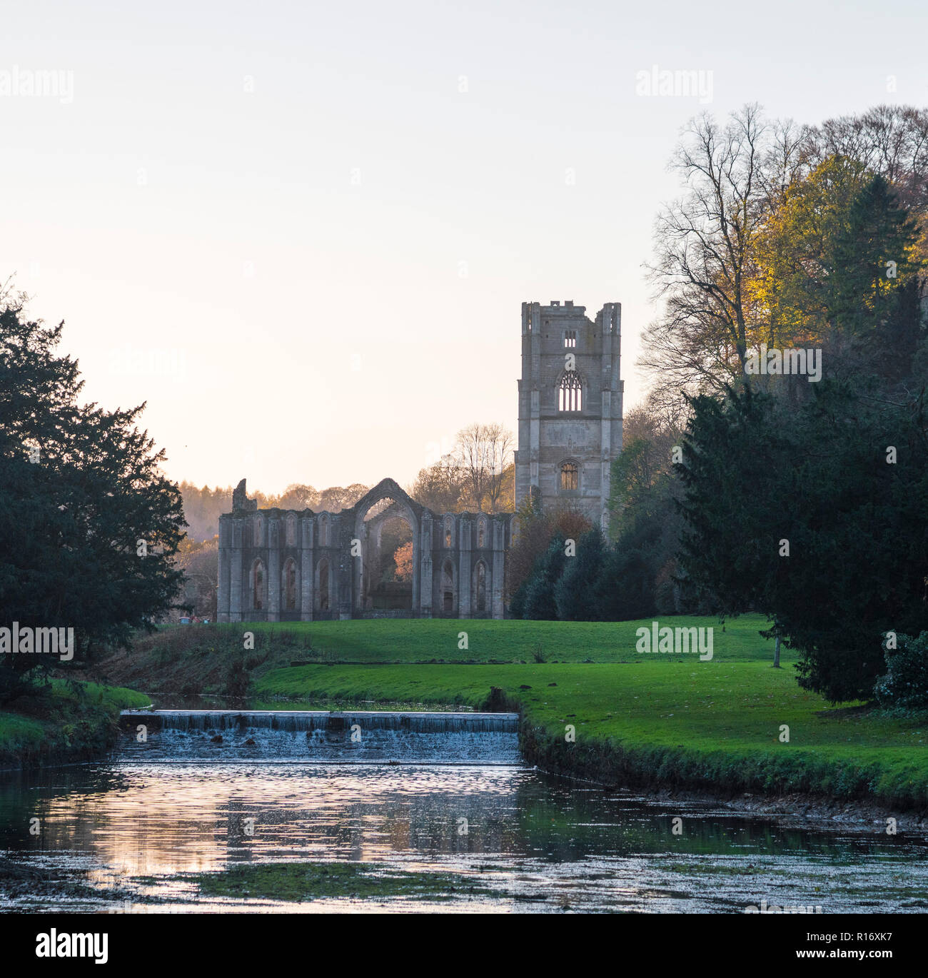 Fountains Abbey a National Trust unesco world heritage site situated in